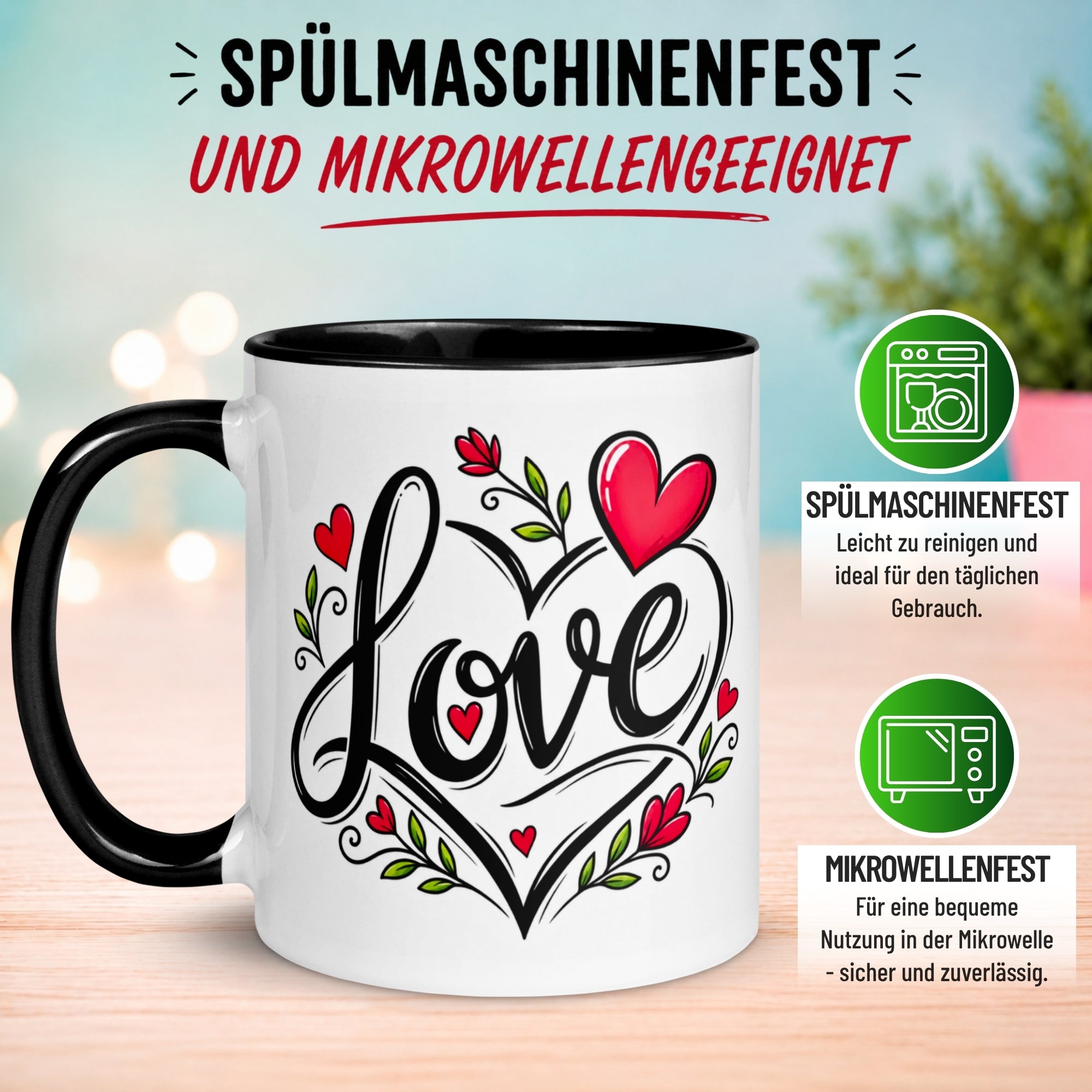 Tasse Liebe – „Grenzenlose Liebe“ – Ich liebe Dich Geschenk Partner Jahrestag Valentinstag