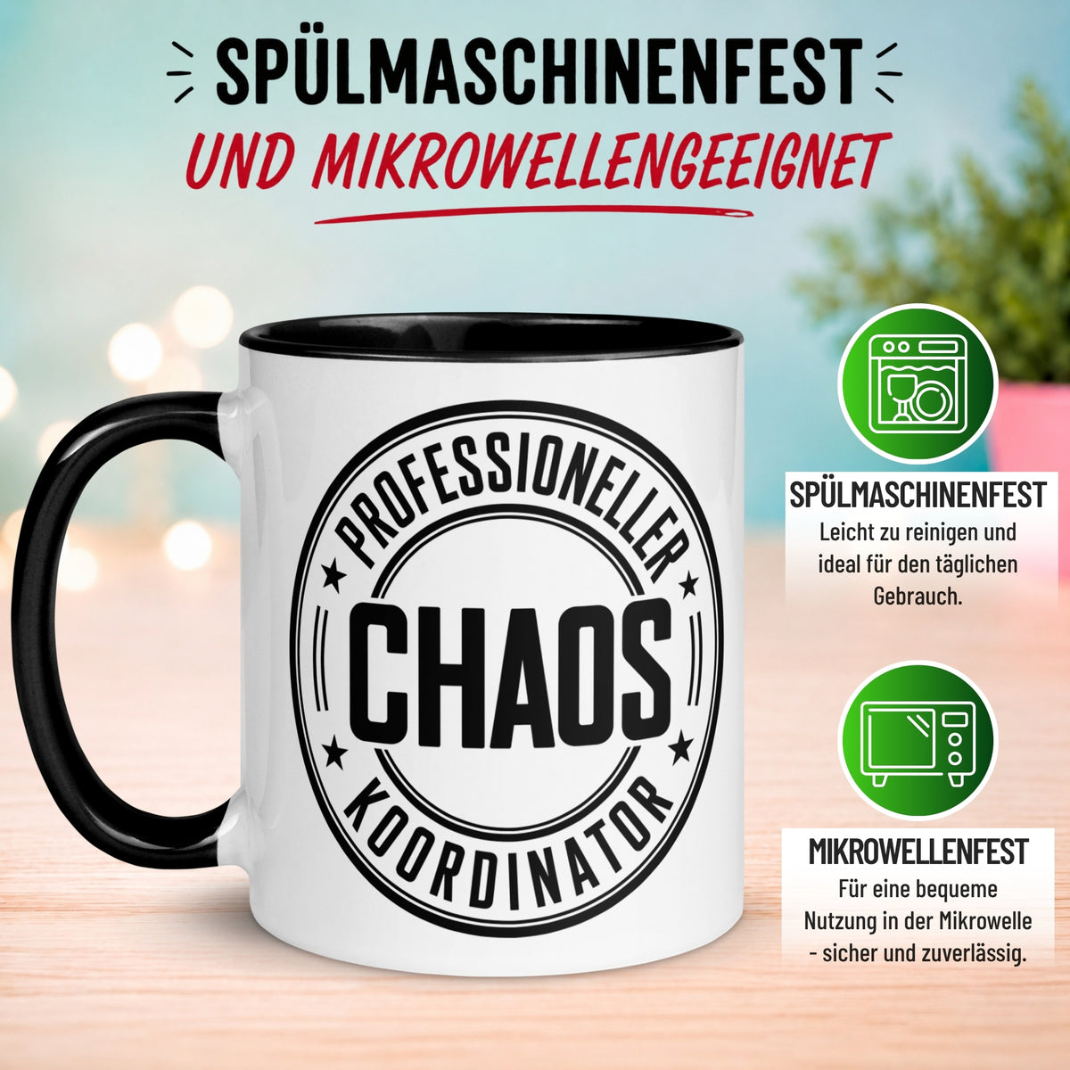 Tasse Chef – „Professioneller Chaos Koordinator“ – Geschenk Bester Chef