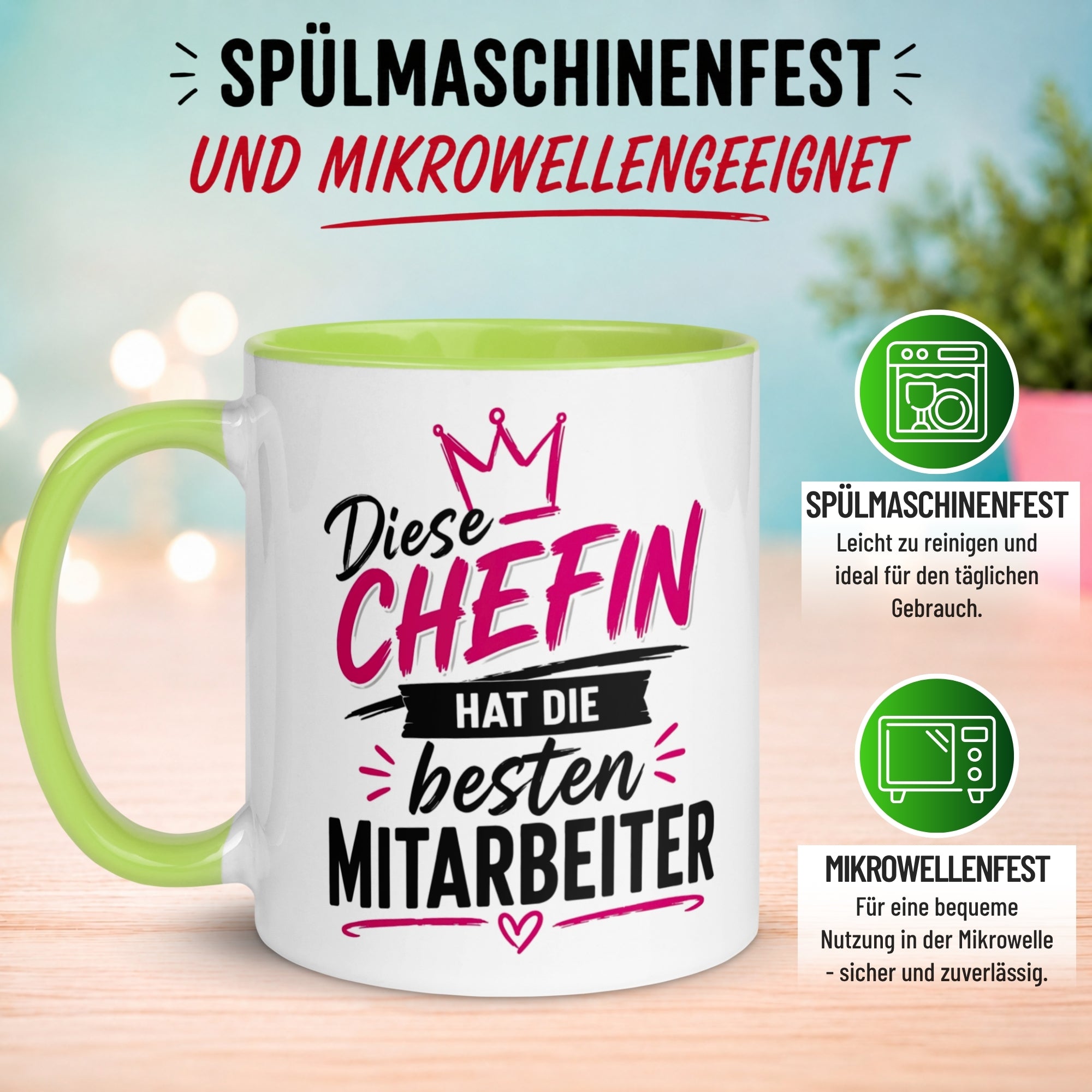 Tasse Chefin – „Diese Chefin hat die besten Mitarbeiter“ – Beste Chefin Geschenk