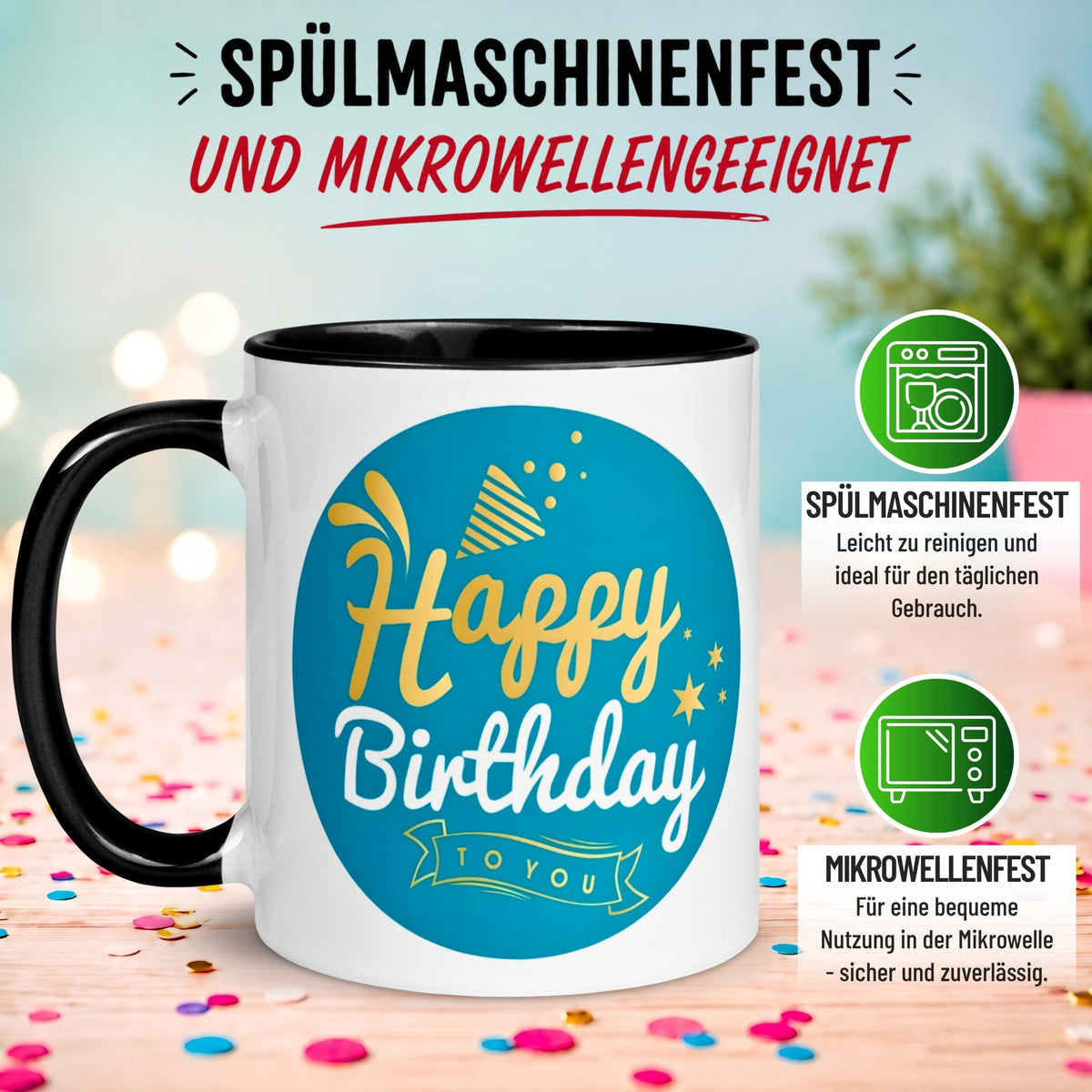 Tasse Geburtstag – „Happy Birthday to You“ – Geburtstagstasse Mann Frau