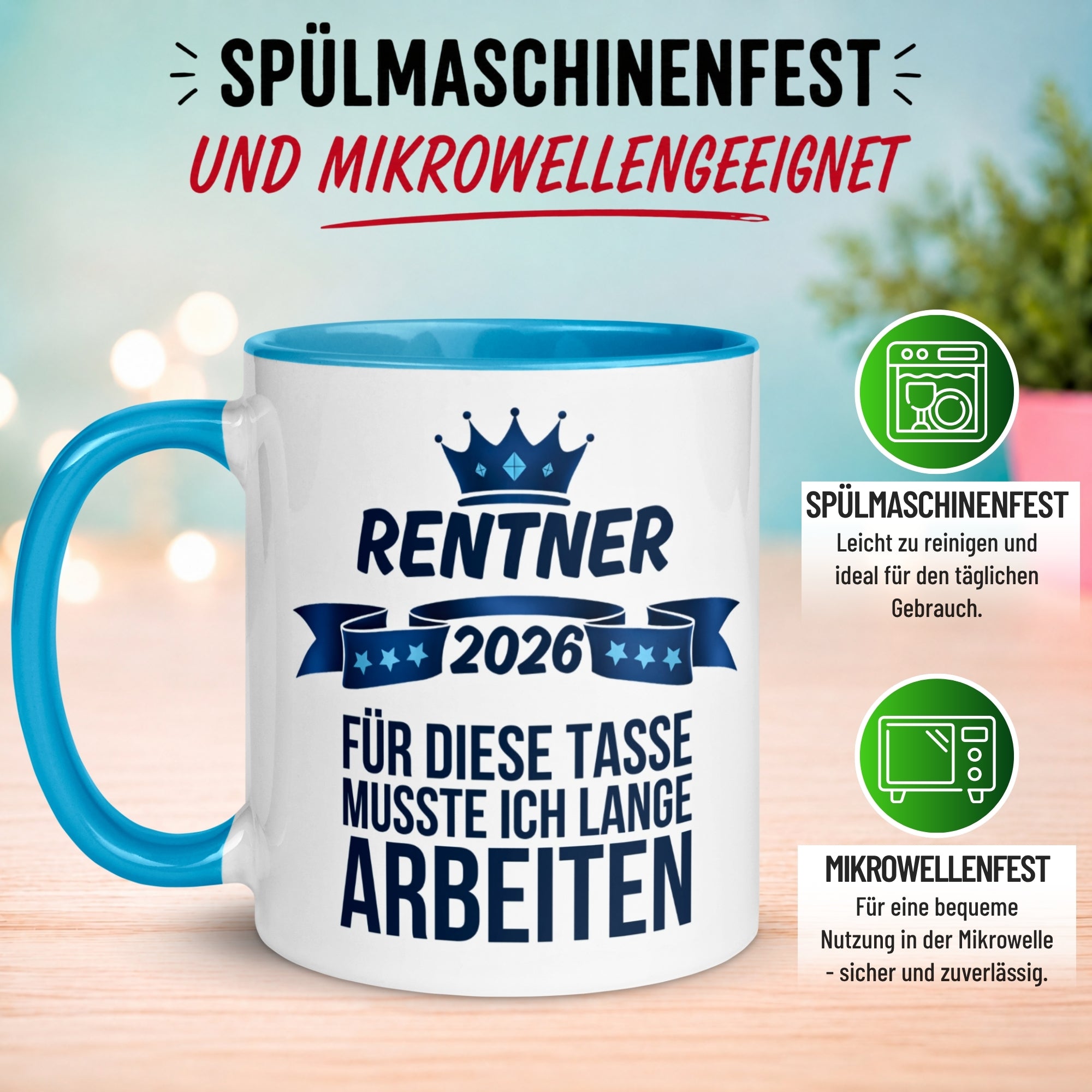 Tasse Rentner 2026 – „Für diese Tasse musste ich lange arbeiten“ – Rentenbeginn Mann
