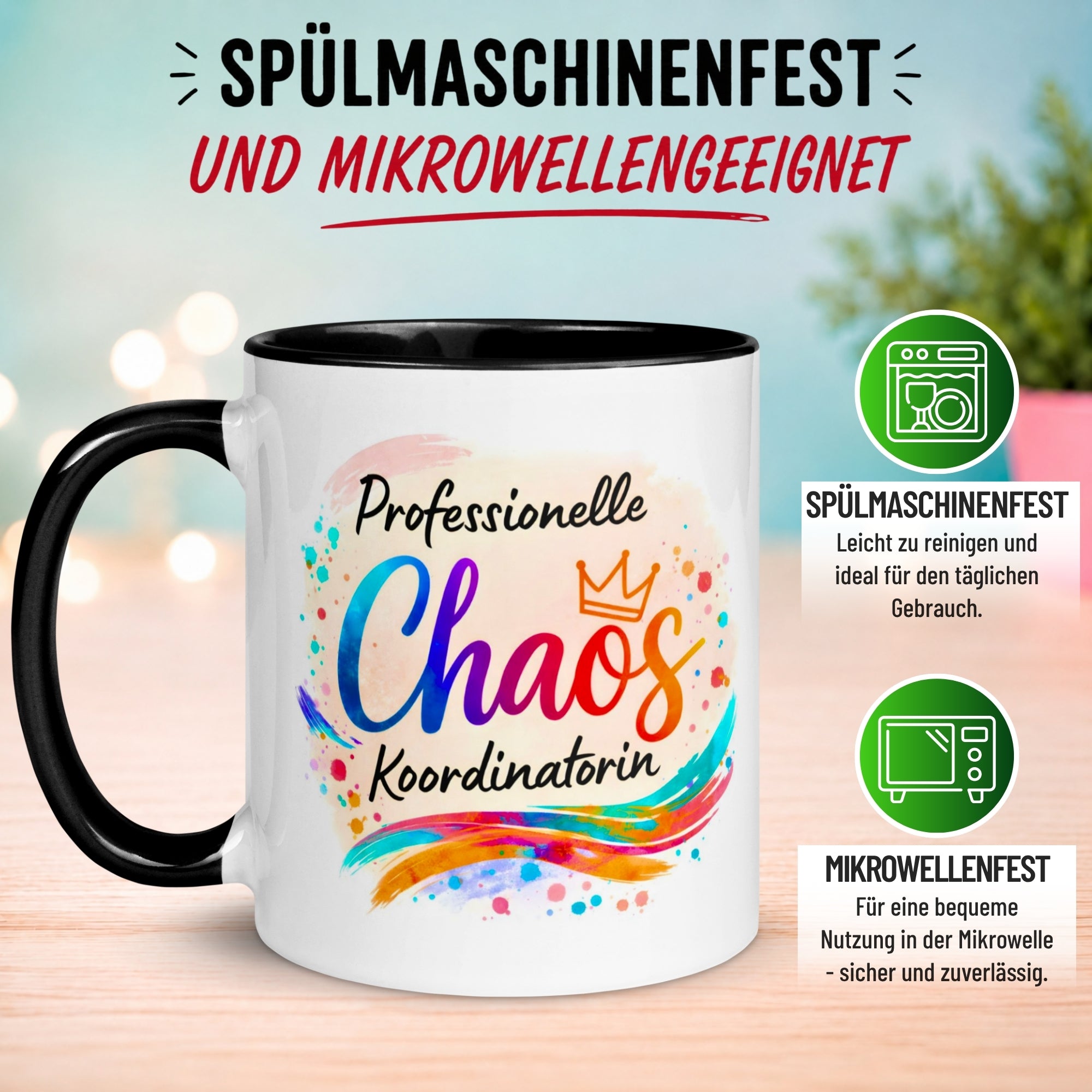 Tasse Chefin – „Professionelle Chaos Koordinatorin“ – Geschenk Beste Chefin