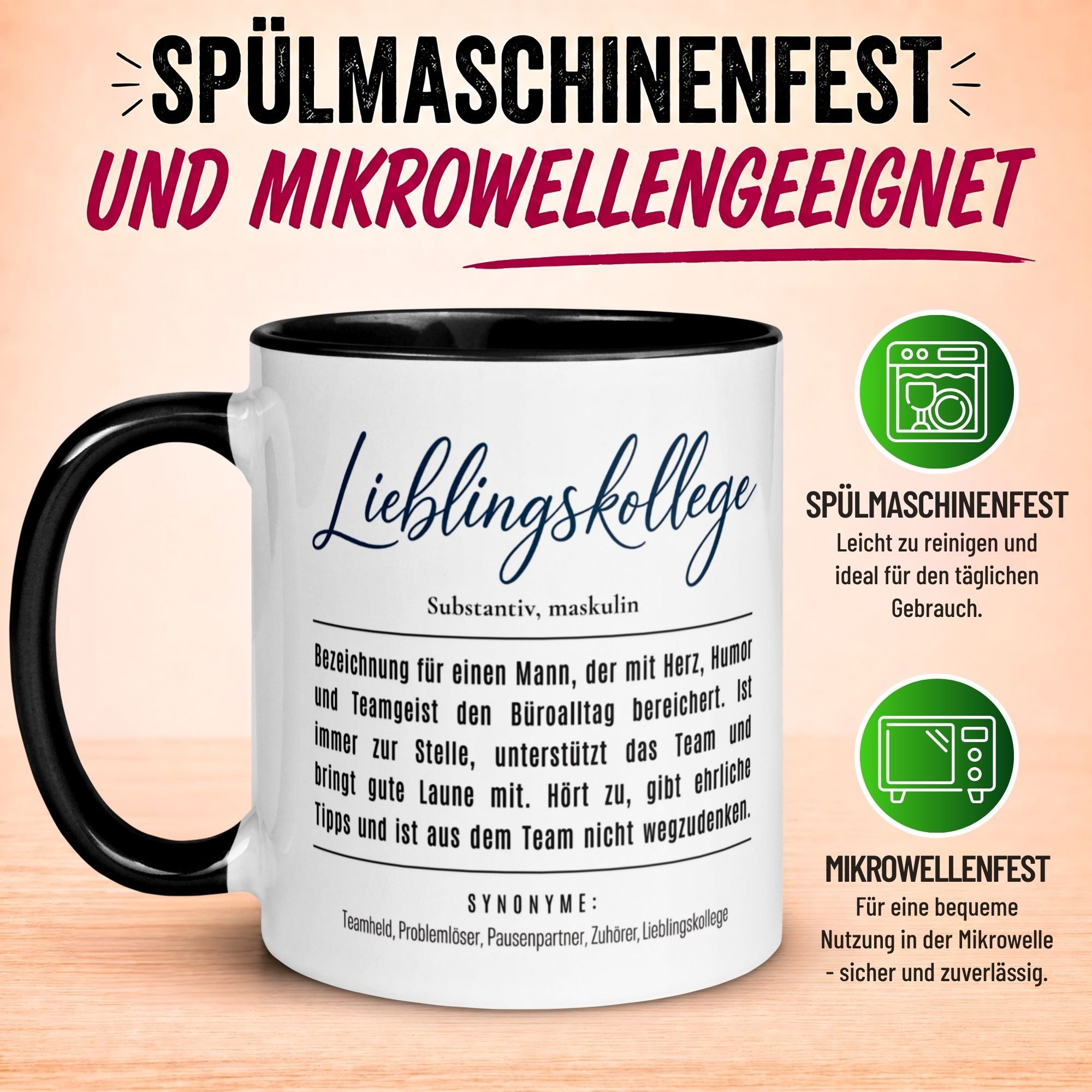 Tasse Kollege – „Definition Lieblingskollege“ – Geschenk Bester Arbeitskollege