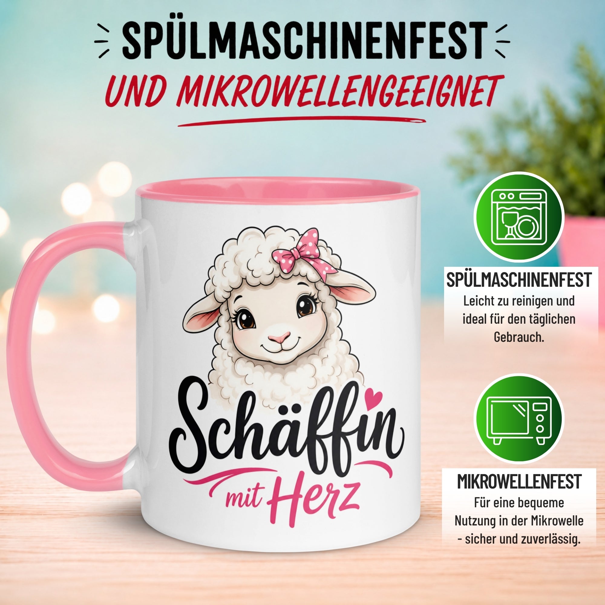 Tasse Chefin – „Schäffin mit Herz und Schleife“ – Geschenk Beste Chefin