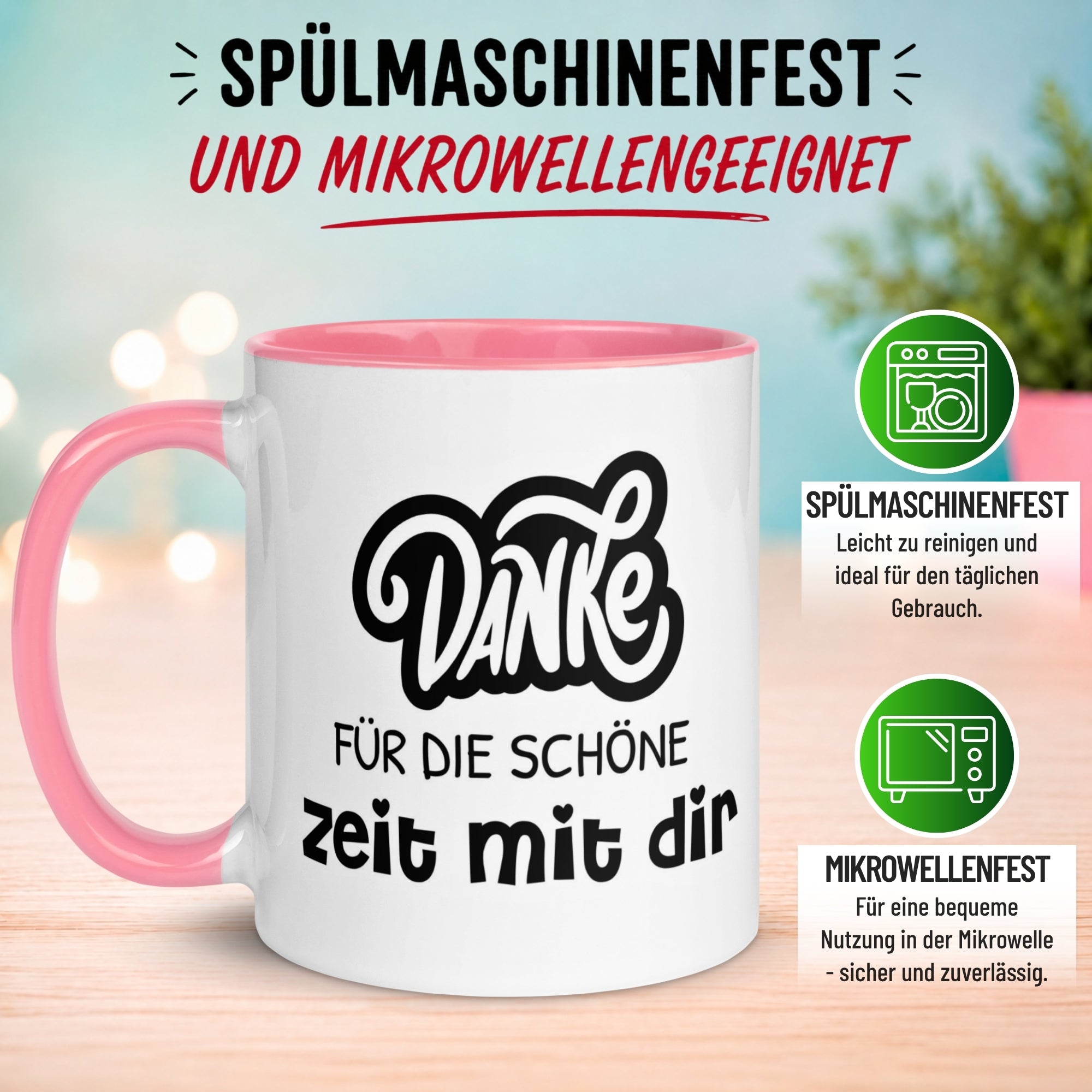 Tasse Abschied – „Danke für die Zeit mit dir“ – Abschiedsgeschenk Kollegin