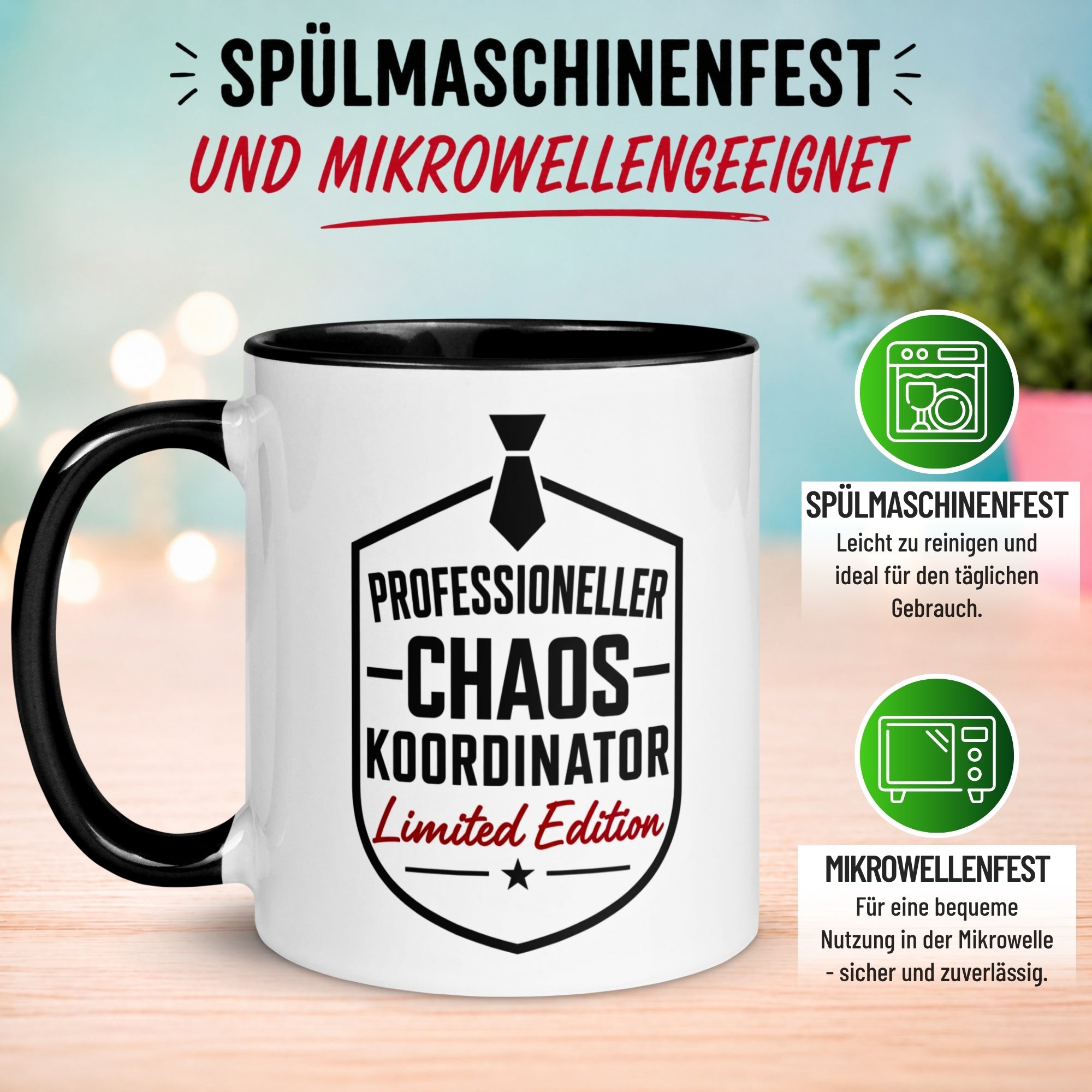 Tasse Chef – „Chaos Koordinator - Limited Edition“ – Geschenk Bester Chef