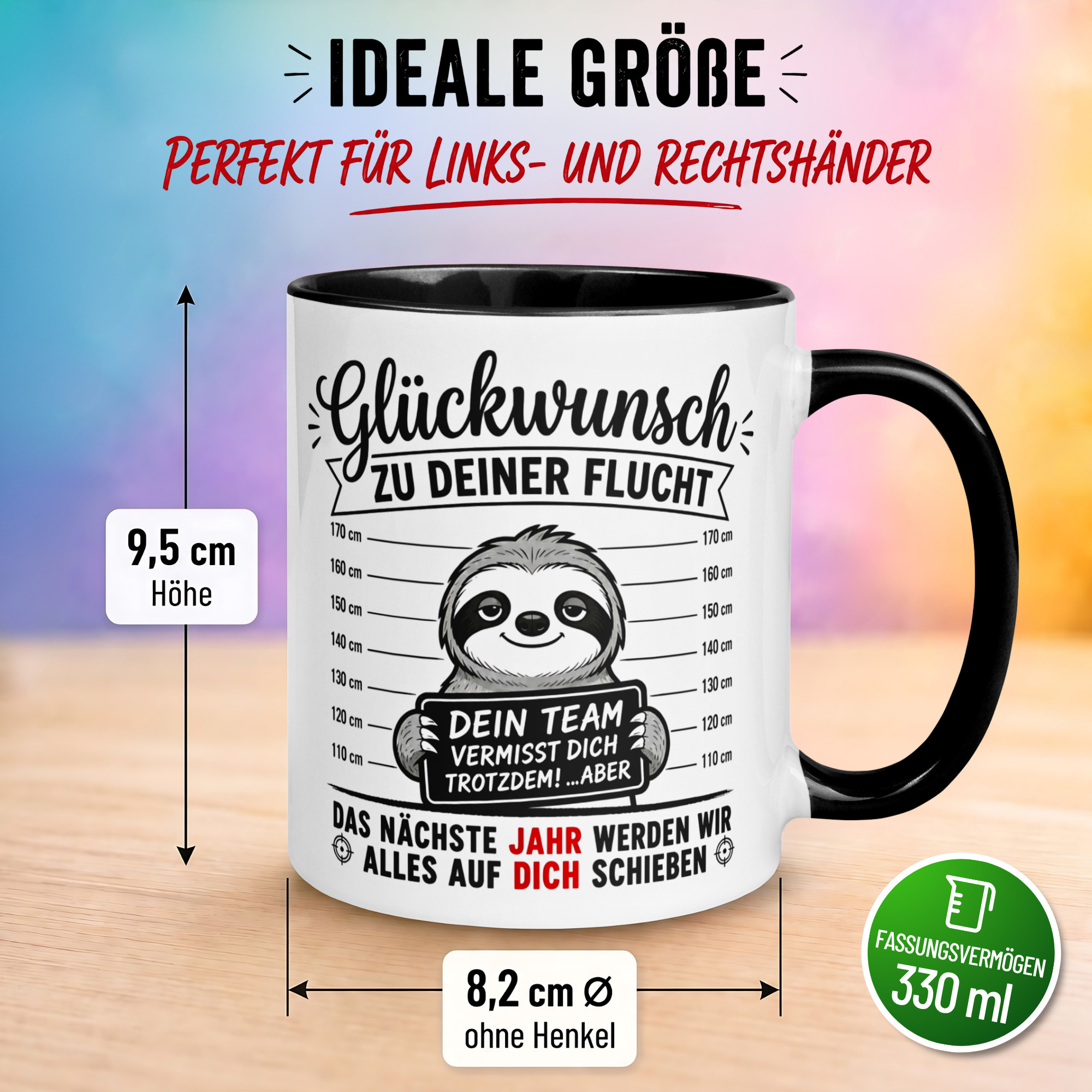 Tasse Abschied – „Dein Team wird dich vermissen“ – Abschiedsgeschenk Kollegen