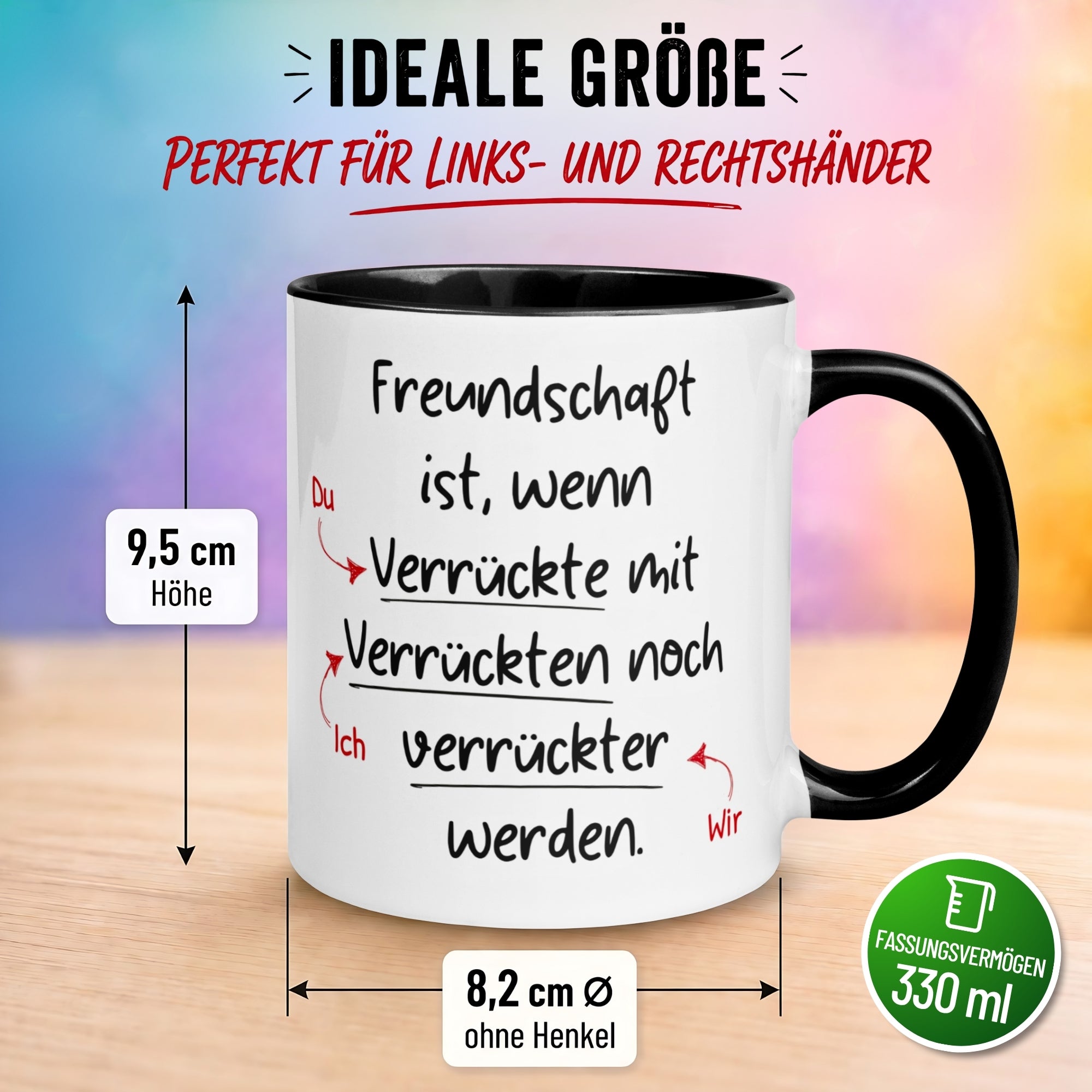Tasse Freundschaft – „Wenn Verrückte zusammen verrückter werden“ – Beste Freunde