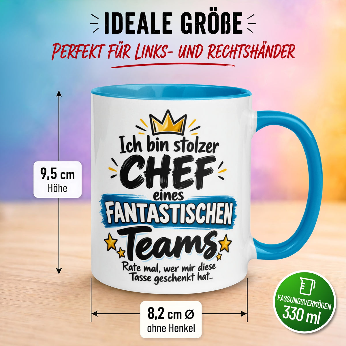 Tasse Chef – „Stolzer Chef eines fantastischen Teams“ – Geschenk Bester Chef