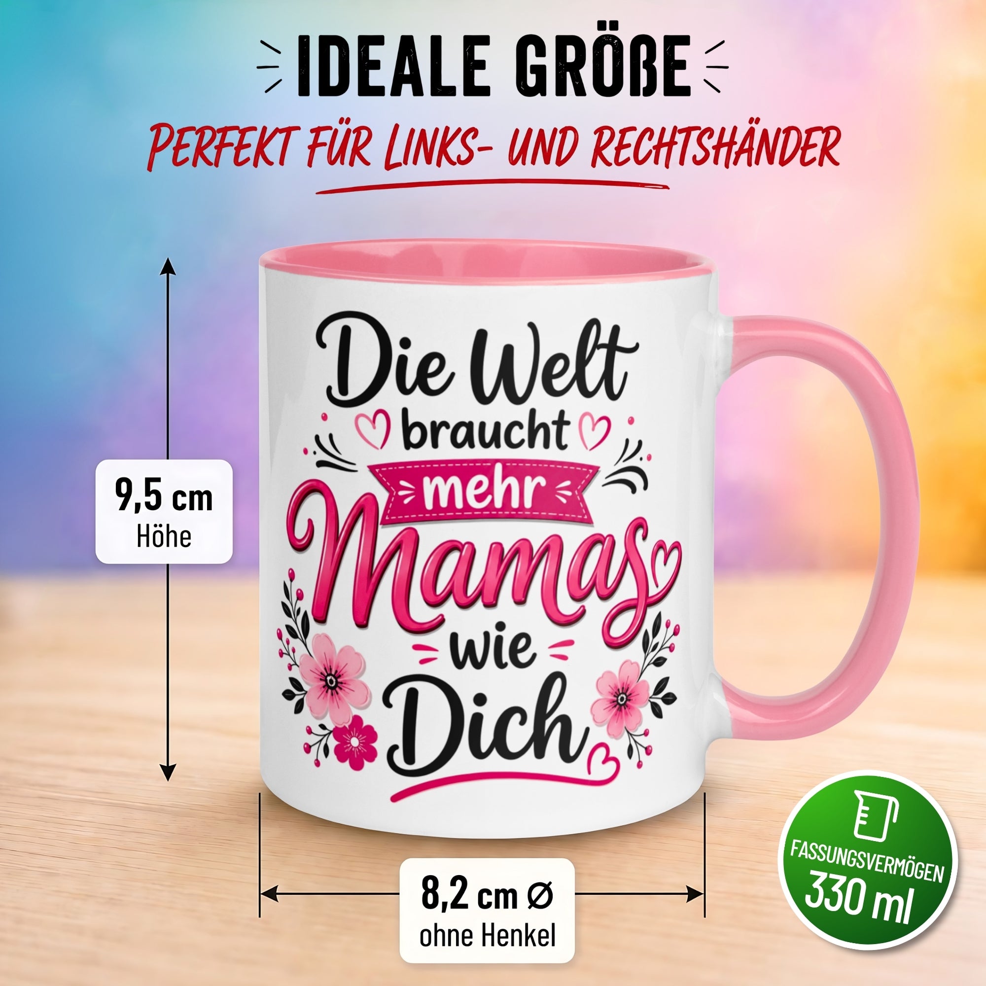 Tasse Mama – „Die Welt braucht mehr Mamas wie dich“ – Muttertag Geschenk