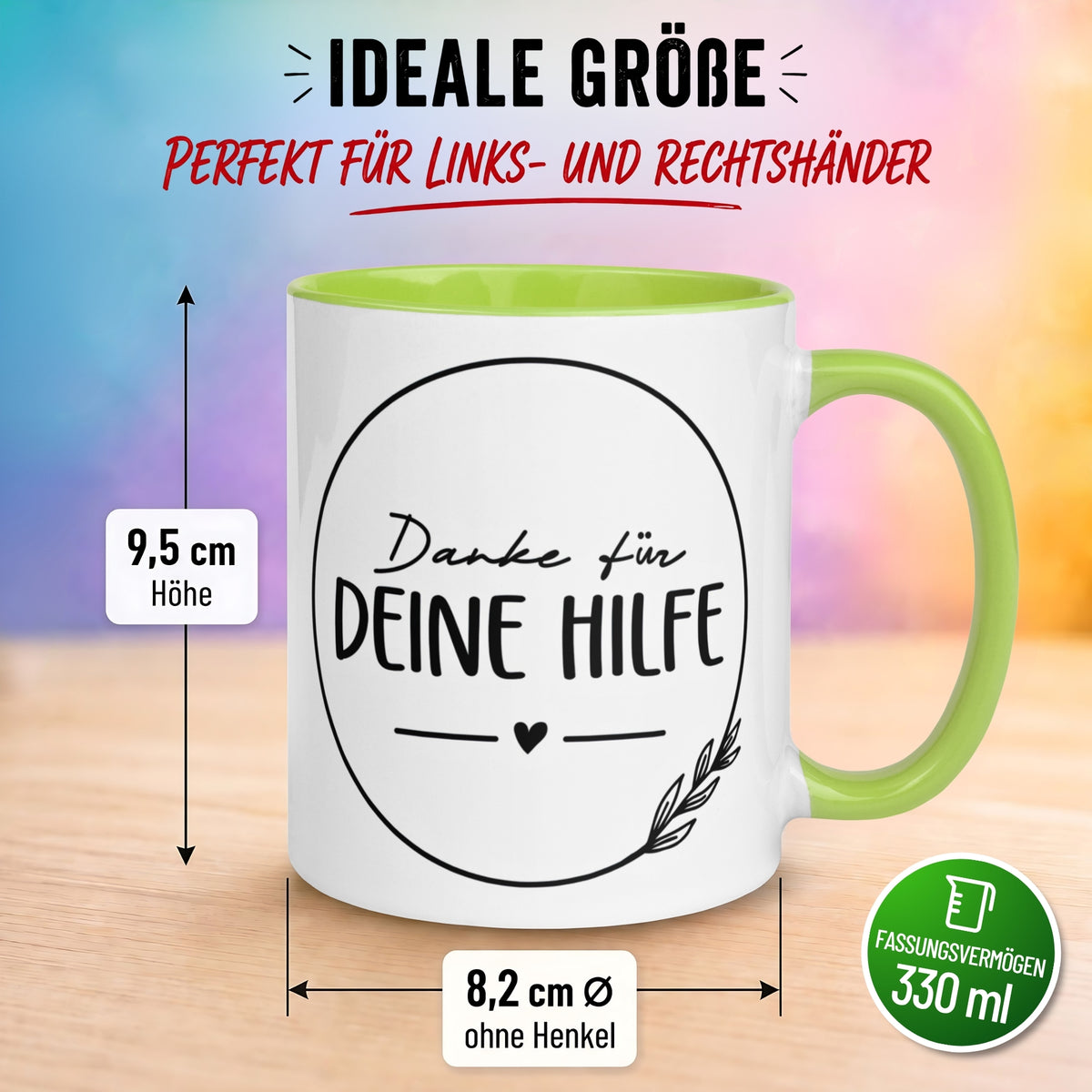 Tasse Danke – „Ein herzliches Danke für deine Hilfe“ – Dankeschön Geschenke
