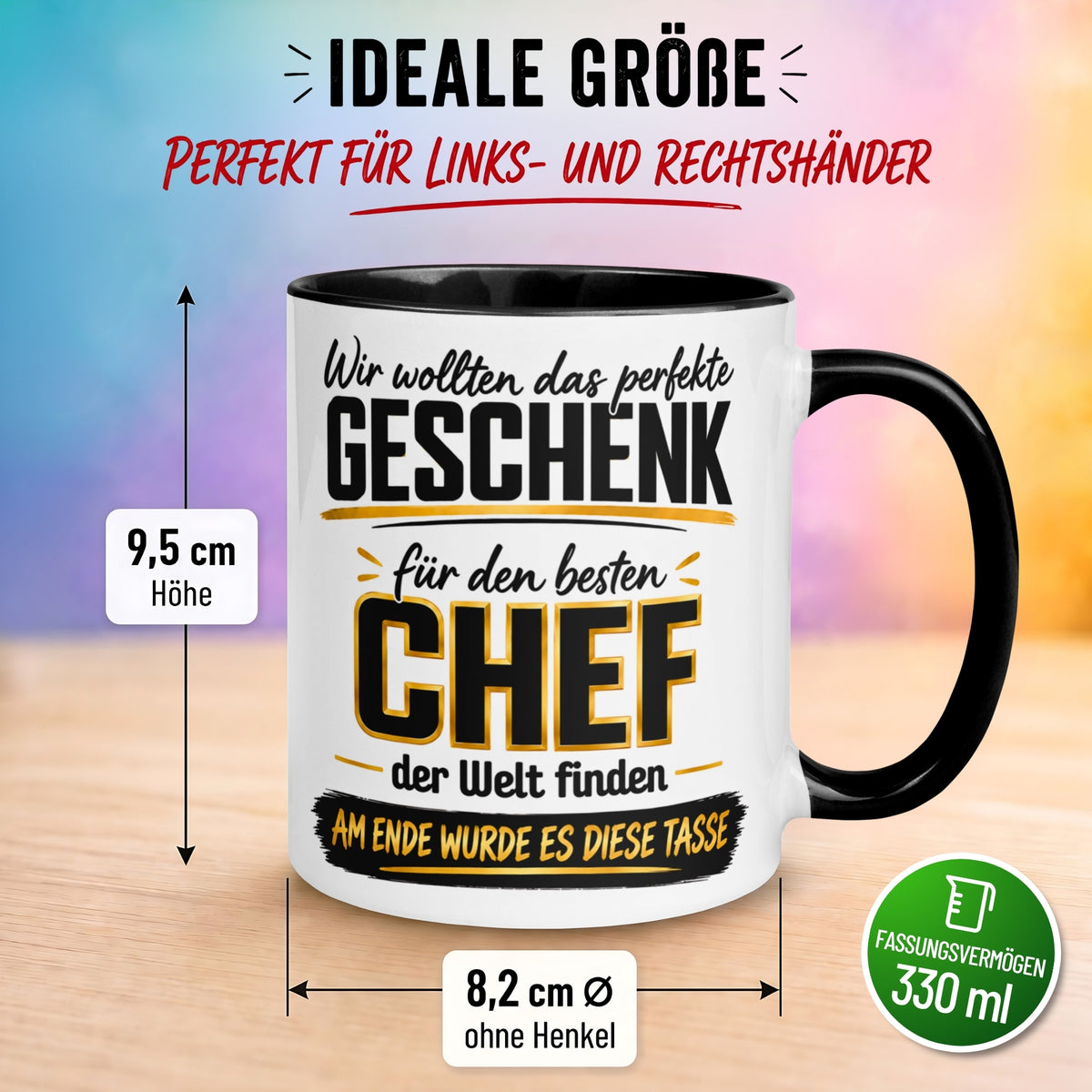 Tasse Chef – „Wir wollten das perfekte Geschenk finden“ – Geschenk Bester Chef
