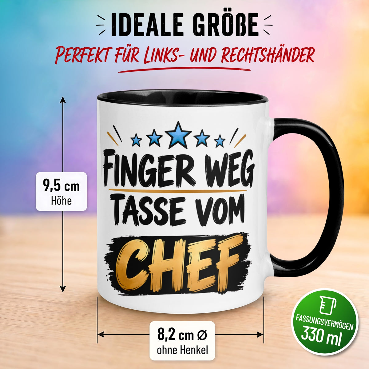 Tasse Chef – „Diese Tasse gehört dem Chef“ – Geschenk Bester Chef