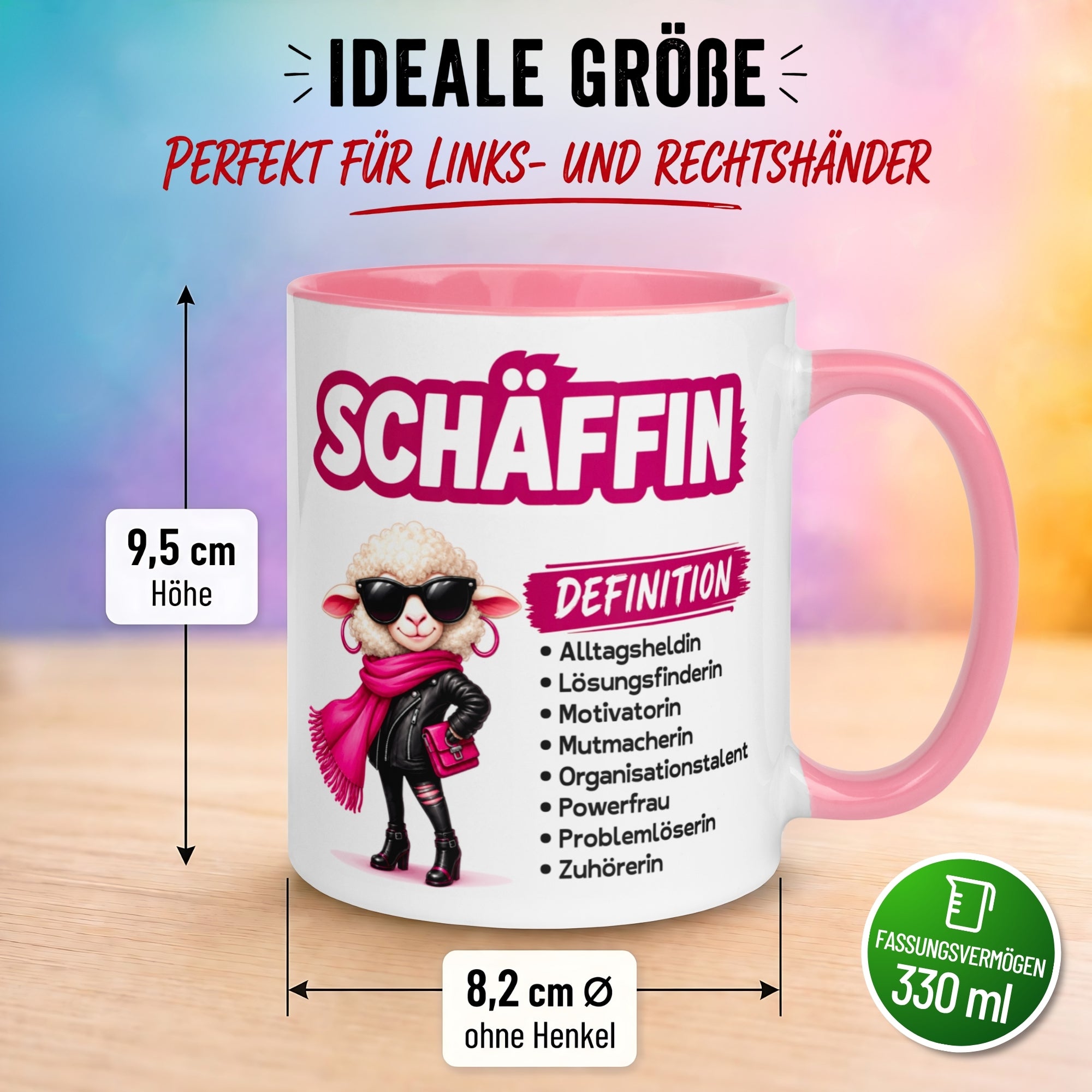 Tasse Chefin – „Schäffin - Definition“ – Geschenk Becher Chefin