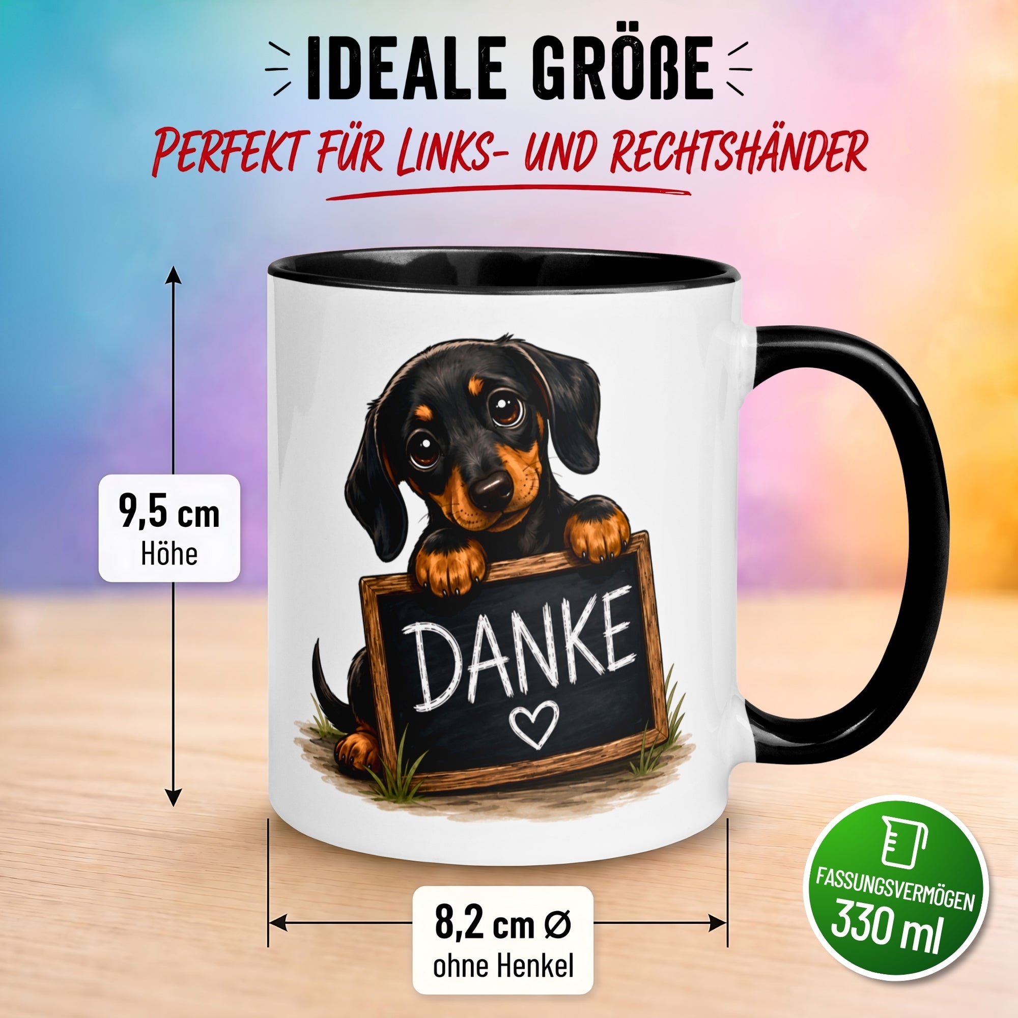 Tasse Danke – „Danke mit Herz und Pfote“ – Dankeschön Geschenke Becher