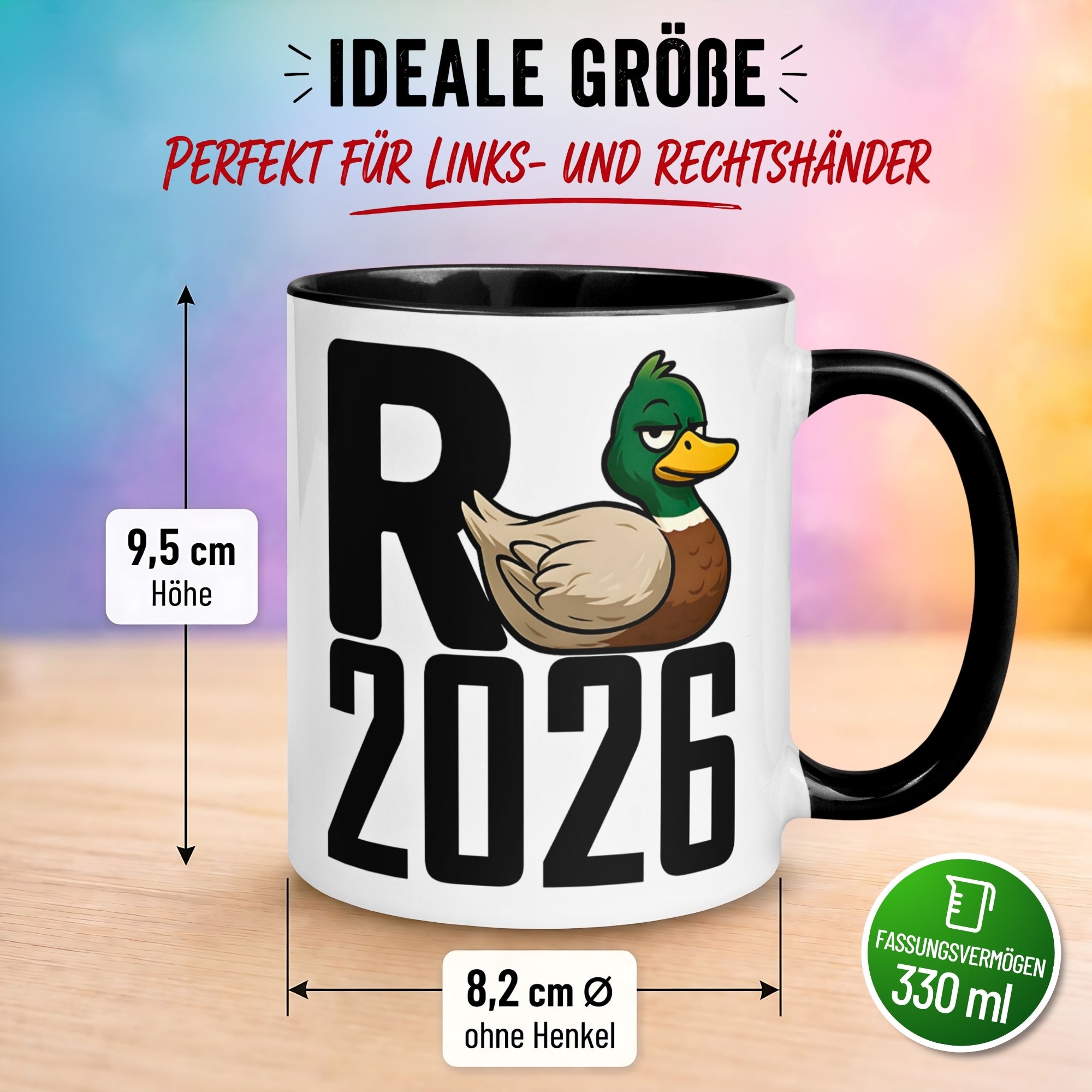 Tasse Rente – „R steht für Rente 2026“ – Renteneintritt Geschenk Mann Frau