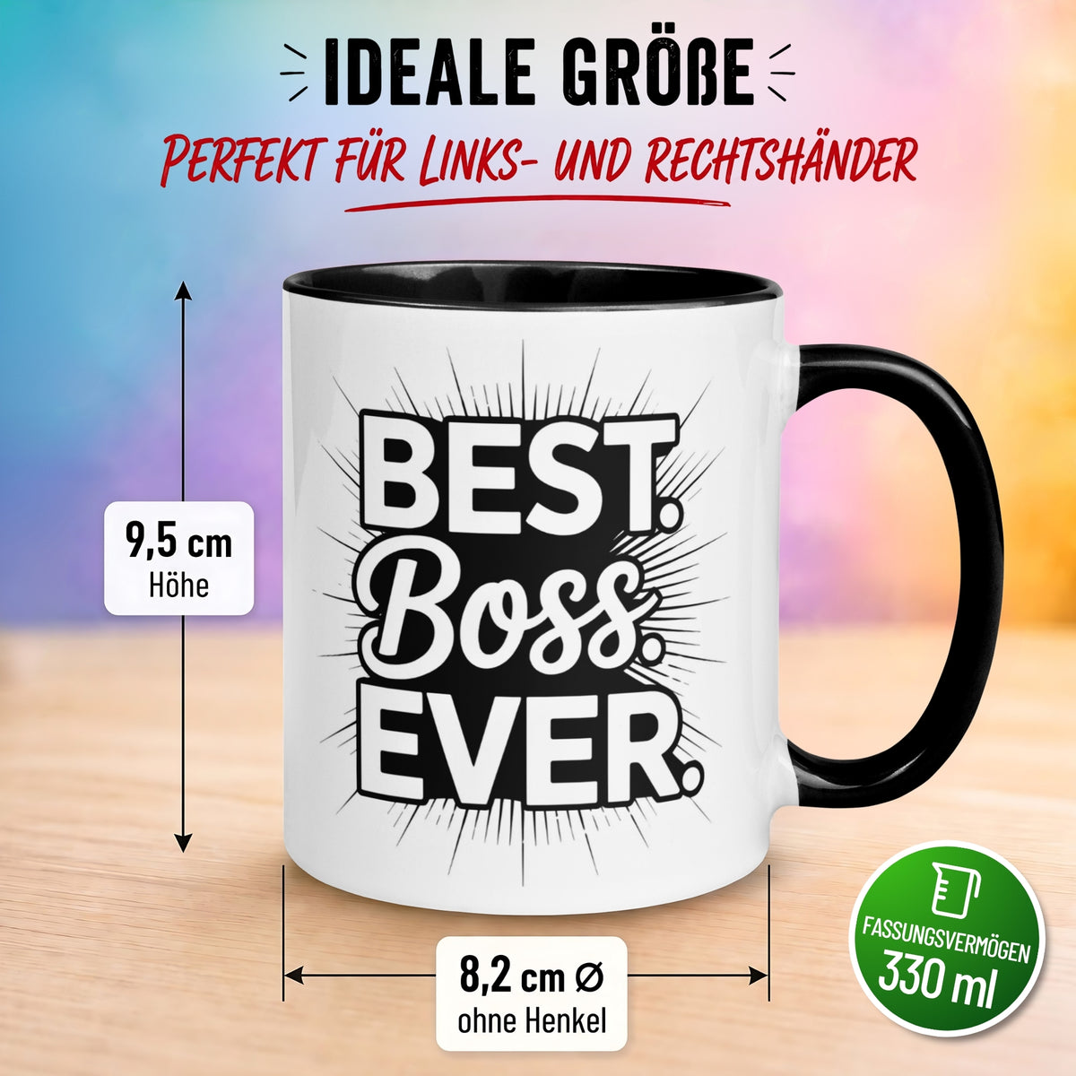 Tasse Chef – „Best Boss Ever“ – Geschenk Becher Bester Chef