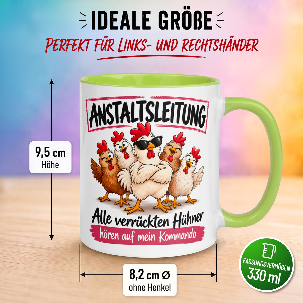 Tasse Chefin – „Anstaltsleitung“ – Beste Teamleiterin Geschenk Becher