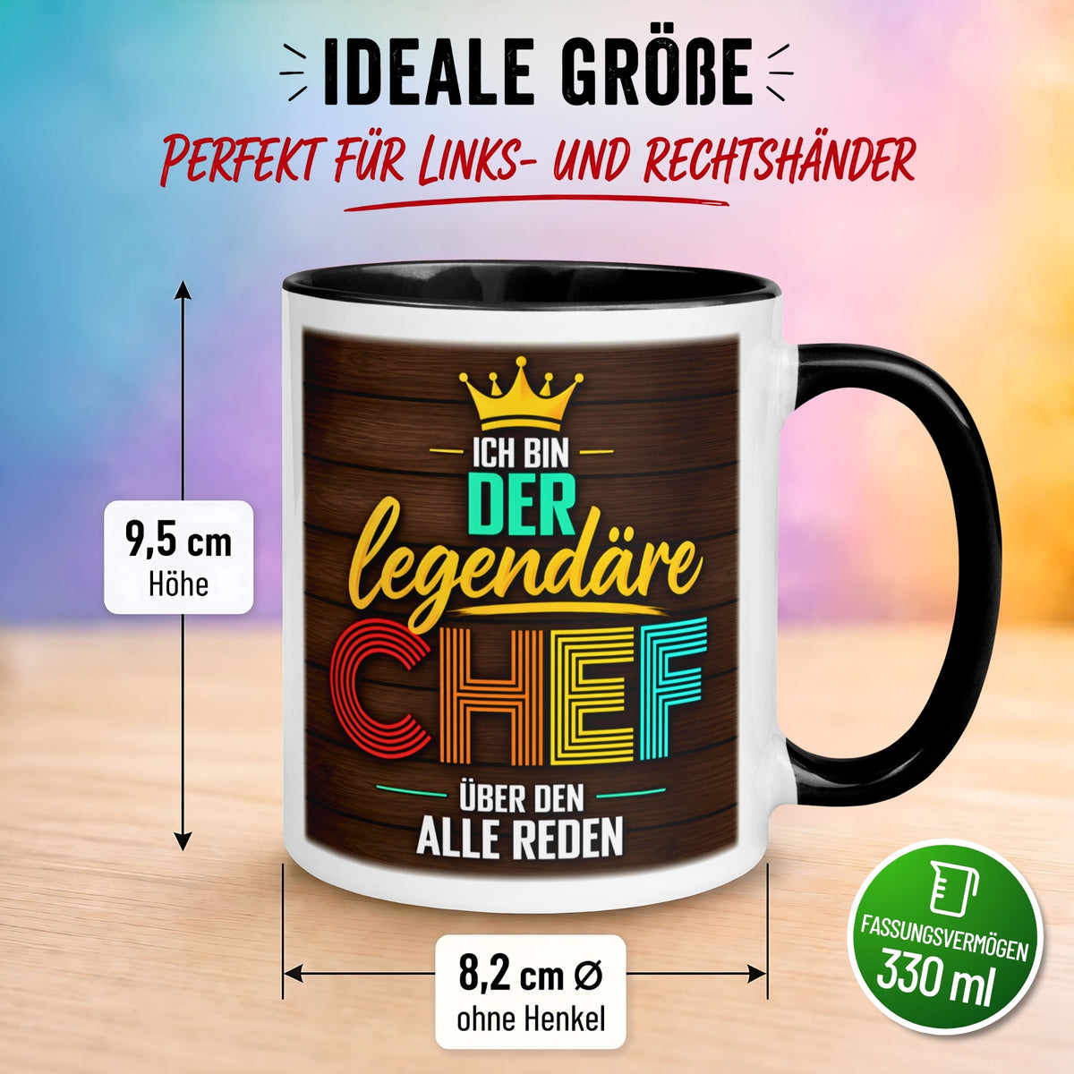 Tasse Chef – „Ich bin der legendäre Chef“ – Geschenk Becher Bester Chef