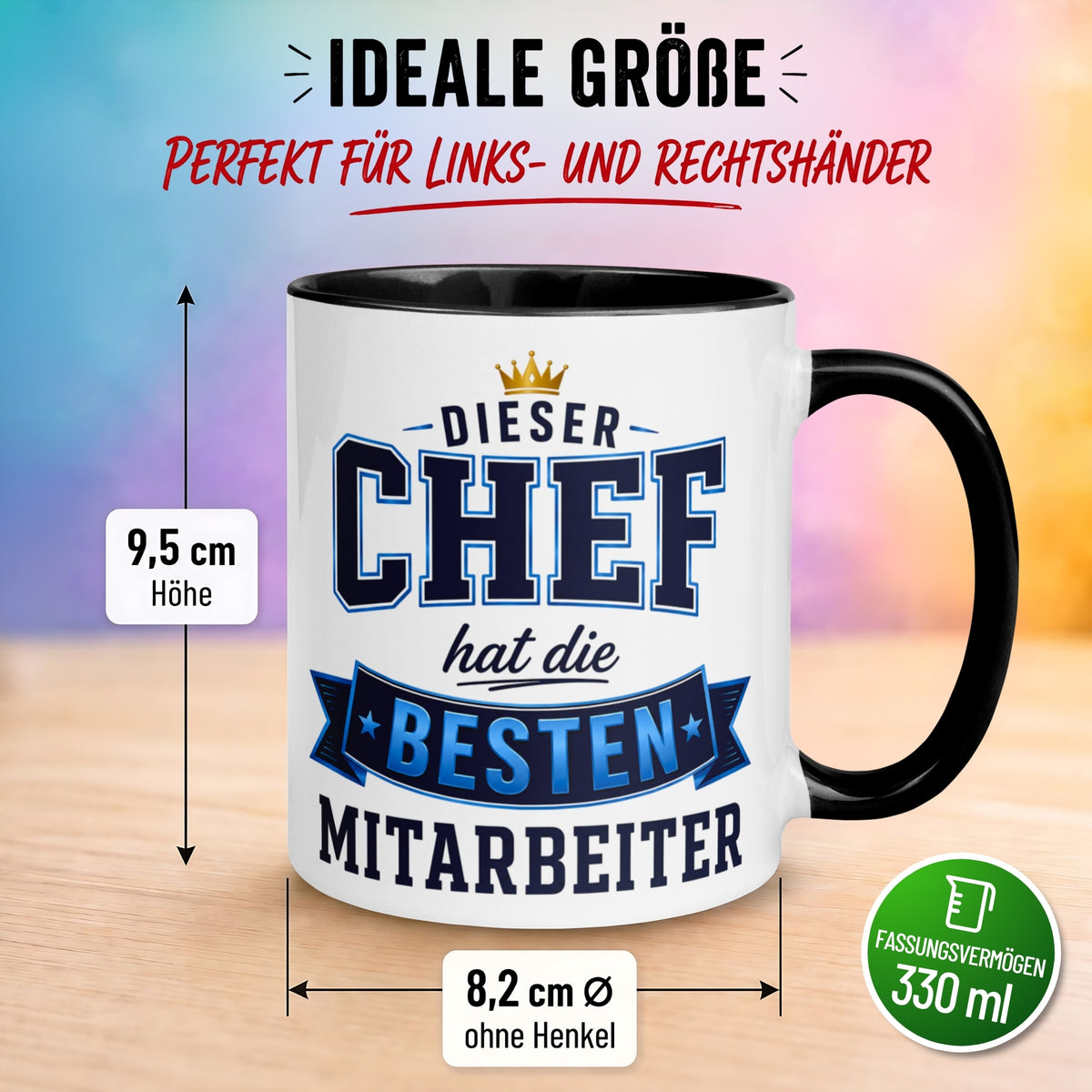 Tasse Chef – „Dieser Chef hat die besten Mitarbeiter“ – Geschenk Bester Chef