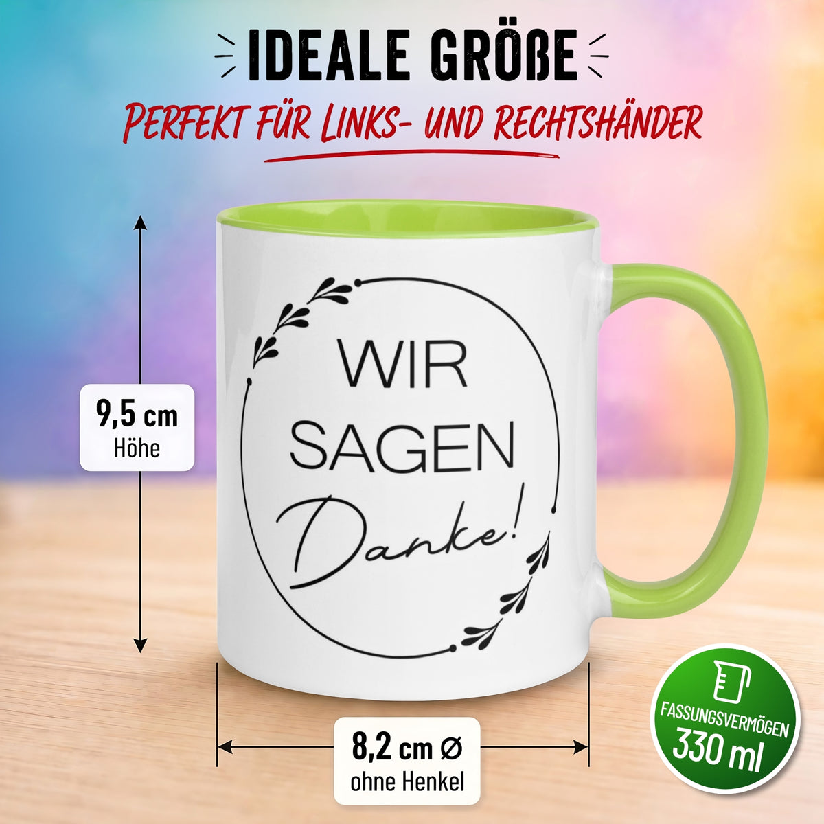 Tasse Danke – „Wir sagen Danke“ – Dankeschön Geschenk Team/Kollegen/Kollegin