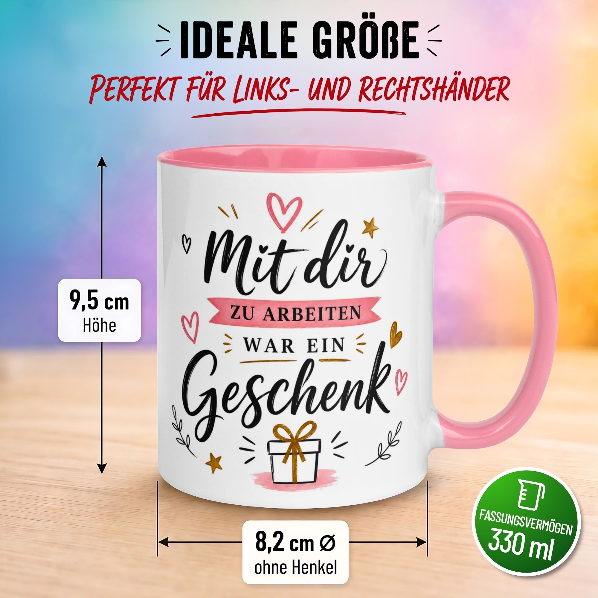 Tasse Kollegin – „Mit dir zu arbeiten war ein Geschenk“ – Abschiedsgeschenk