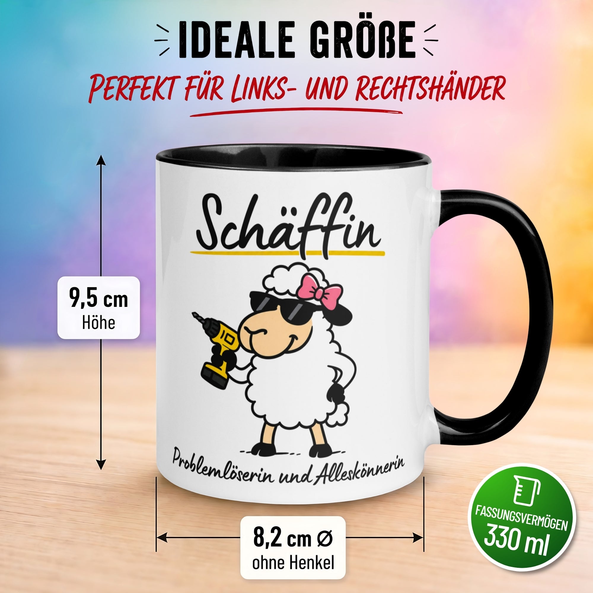 Tasse Chefin – „Schäffin - Problemlöserin und Alleskönnerin“ – Geschenk Beste Chefin