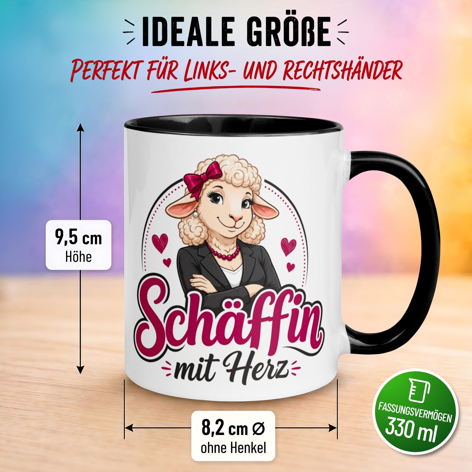Tasse Chefin – „Schäffin mit Herz“ – Geschenk Beste Chefin