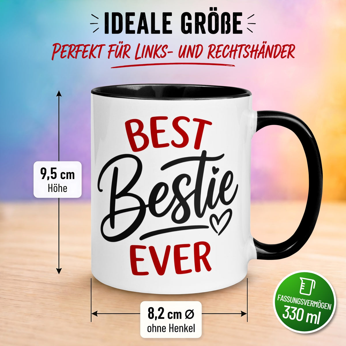 Tasse Freundschaft – „Best Bestie Ever“ – Geschenk Becher Beste Freunde Freundin