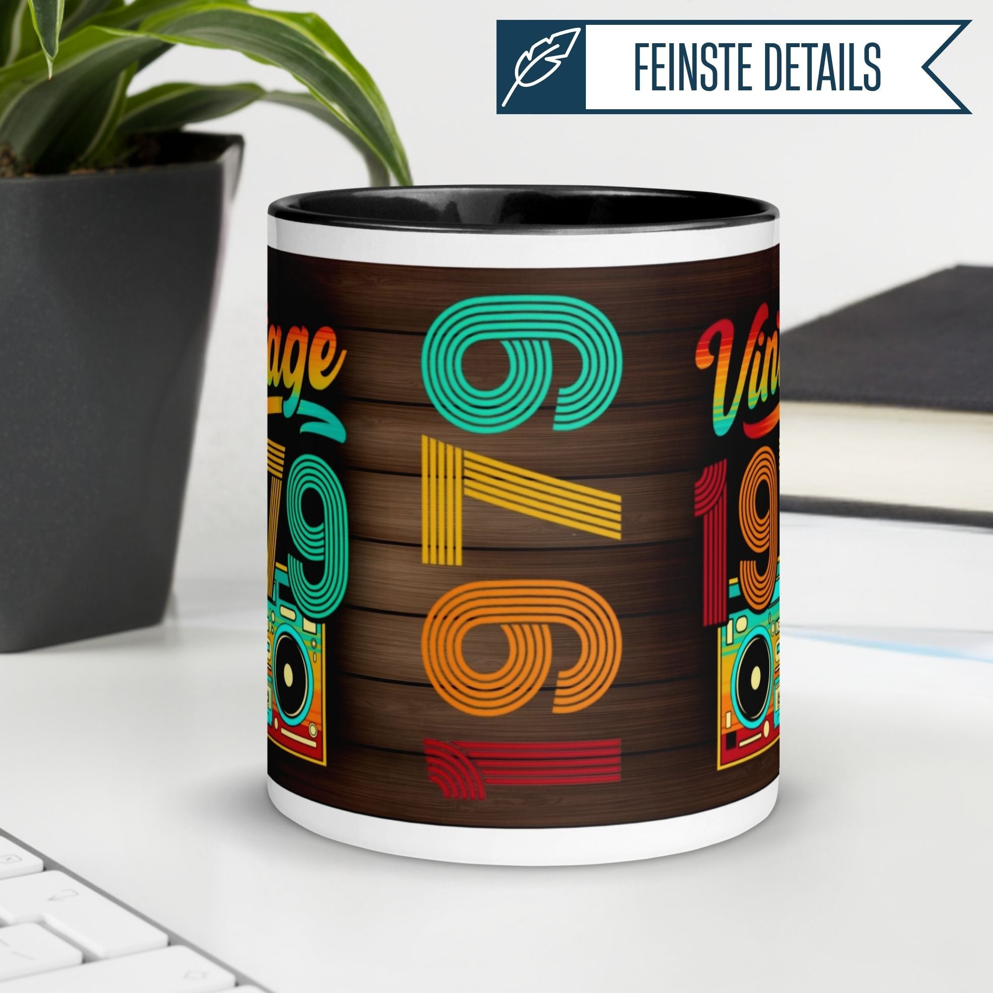 Momentals® Tasse zum 46. Geburtstag, retro Design mit 1979, ideal für Kaffee oder Tee, besonderes Geschenk.
