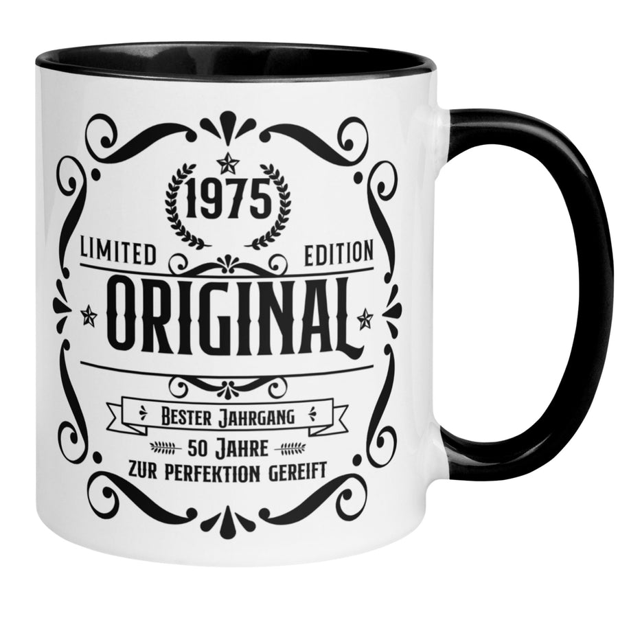 Tasse 50. Geburtstag | Muster & Spruch | Original 1975