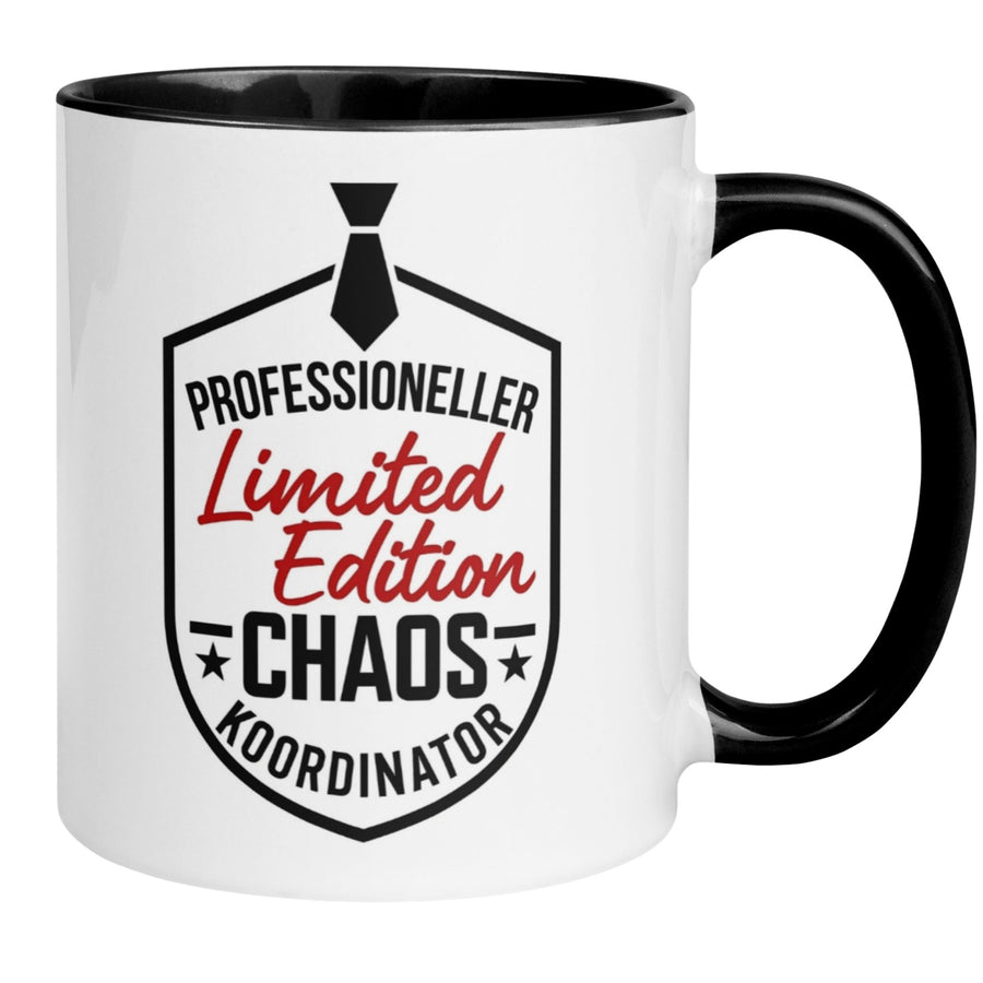 Tasse Chef | Siegel & Spruch | Professioneller Chaos Koordinator