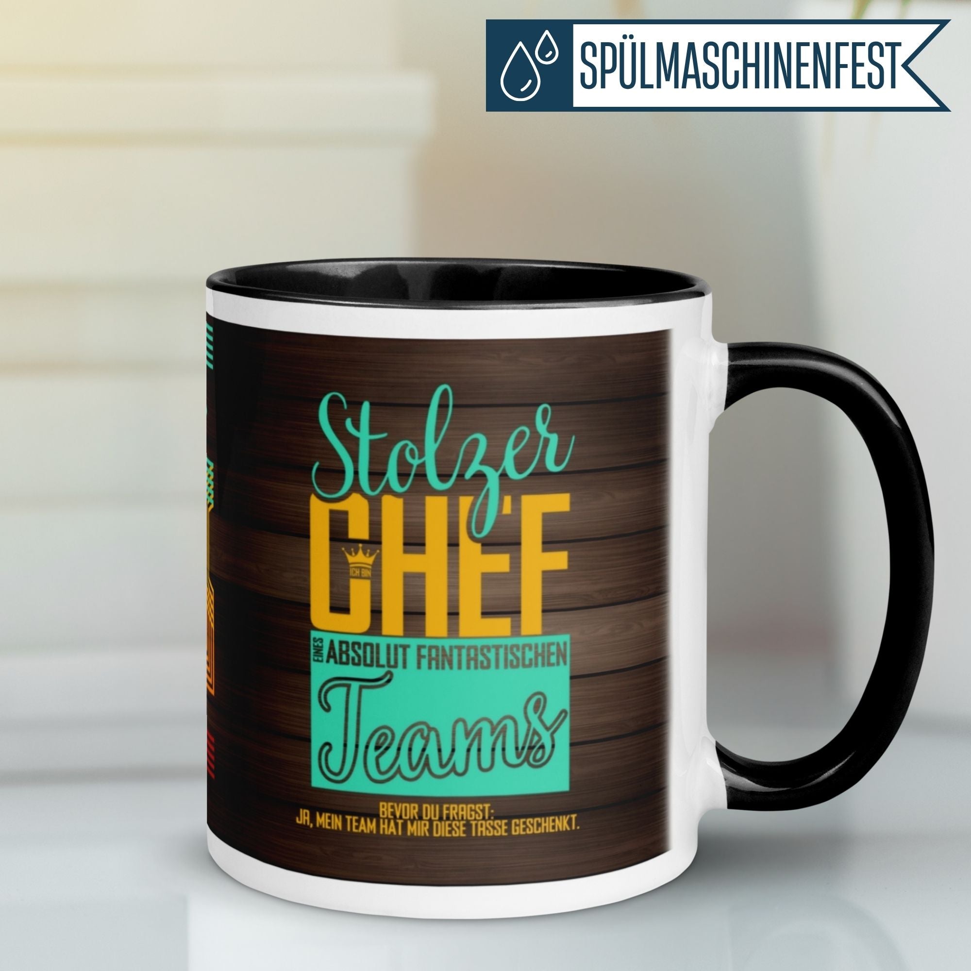 Momentals Tasse für stolze Chefs, kreatives Geschenk für wertschätzende Teamleiter.
